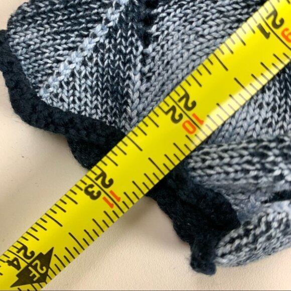 Parkhurst Textured Blue Long Sleeve Sweater - Picture 7 of 9